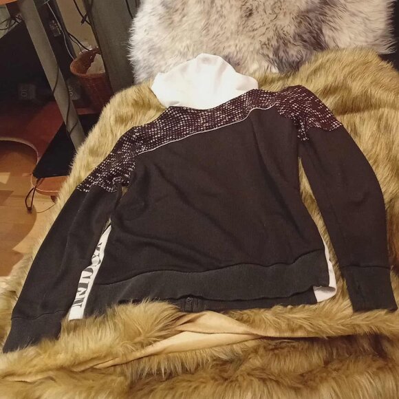 Vintage Y2K Oxygen Graphic Zip-Up Hoodie | Streetwear Athleisure with Thumbholes - Picture 4 of 15